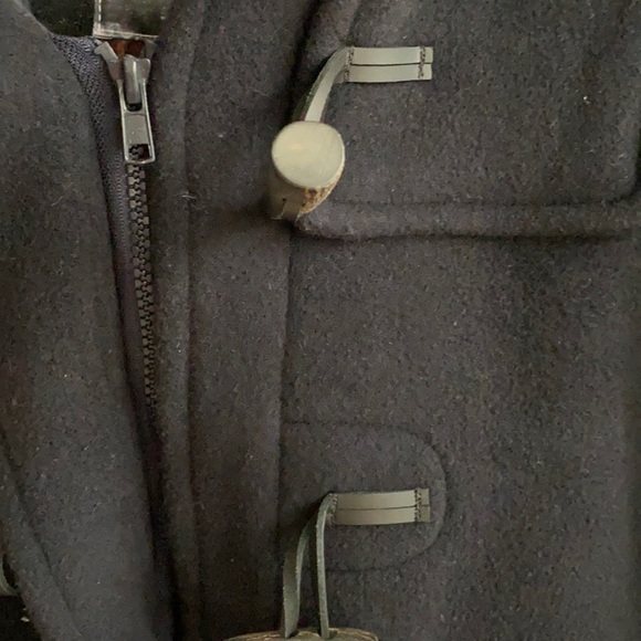 Made in England wool duffle coat with horn toggles - Picture 14 of 16